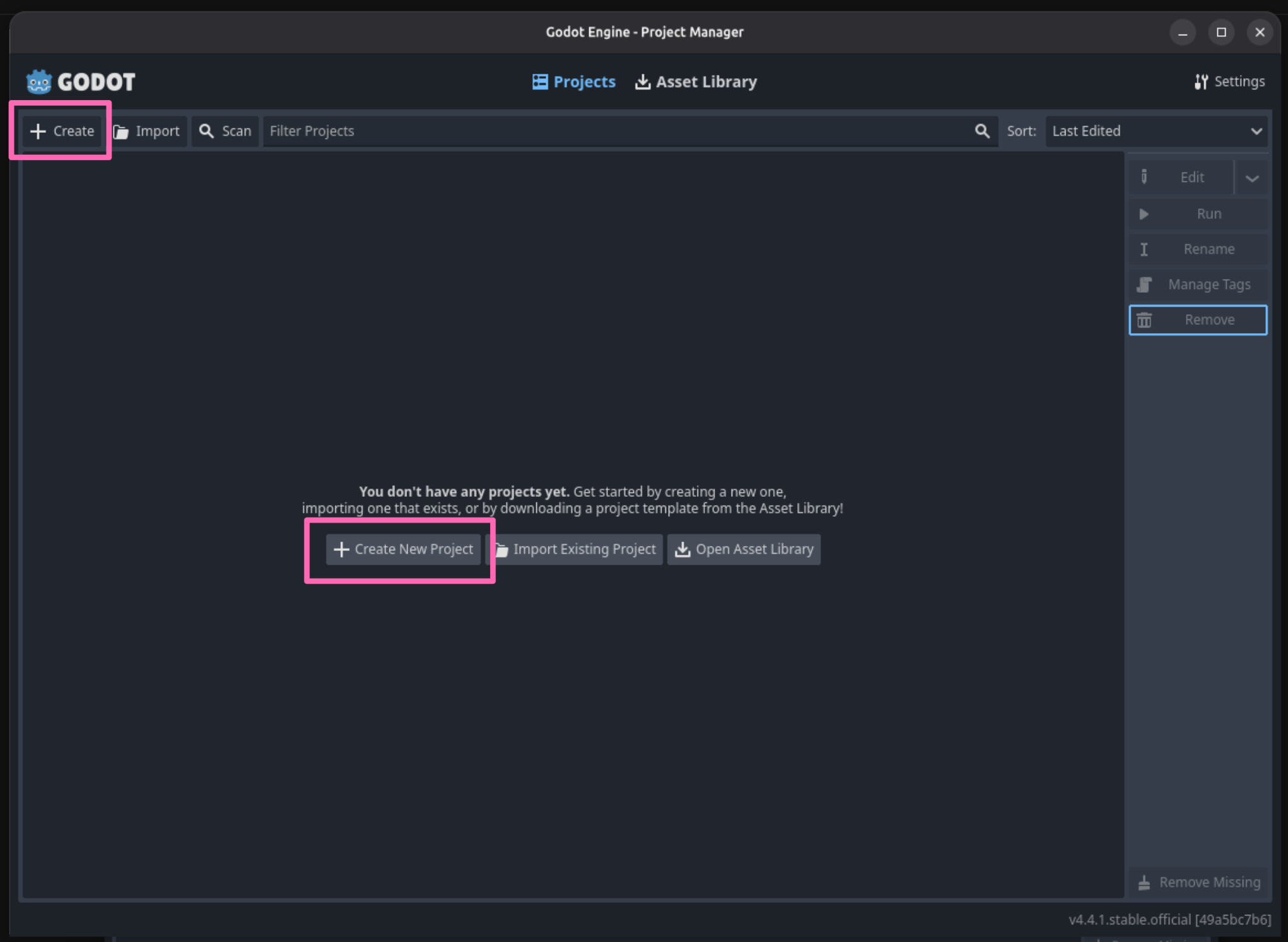 De Godot Project Manager